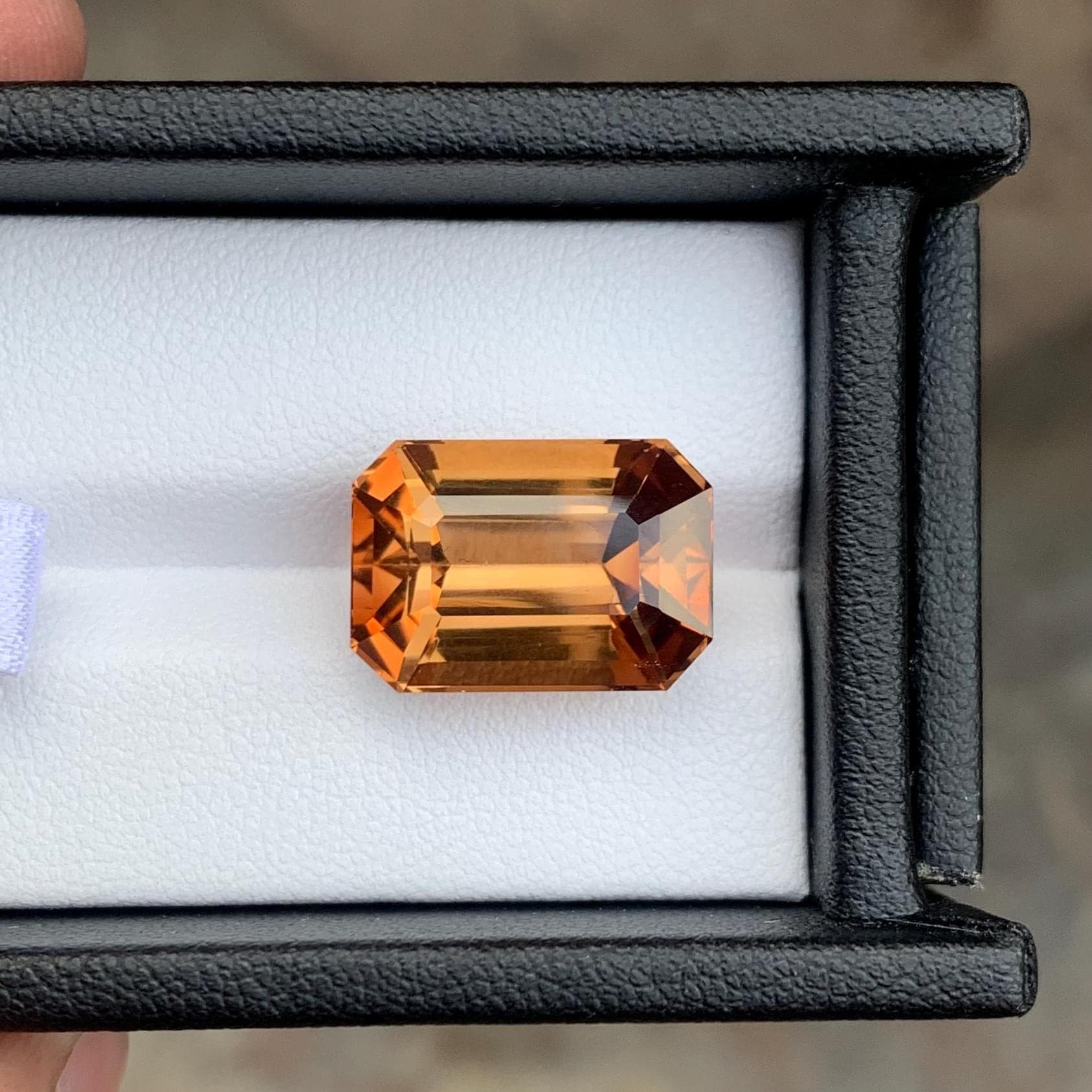 Imperial Topaz Emerald Cut view 2