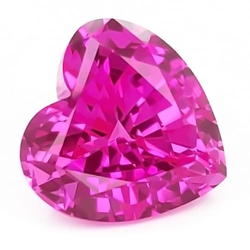 Pink Sapphire Heart